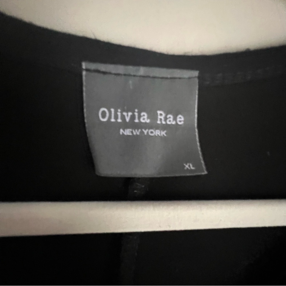 Olivia Rae Tiered Maxi Dress Made in USA Black Size XL - Picture 7 of 10
